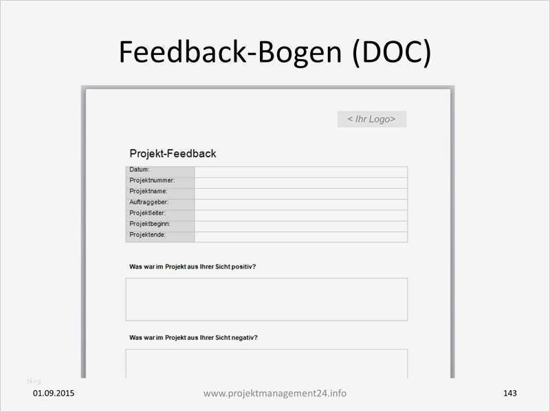 Feedbackbogen Seminar Vorlage Beste Feedback Vom Projektteam Einfordern Mit Feedback Bogen