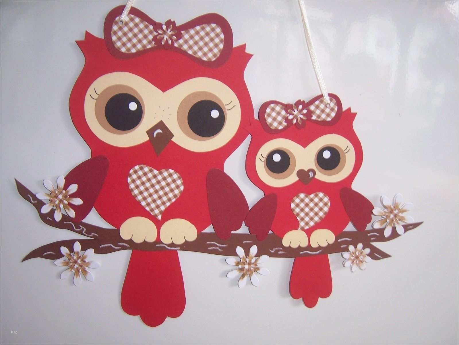 Fensterbilder Basteln Vorlagen Gut Fensterbild tonkarton Vintage 2 Eulen Nr 48 sommer Herbst