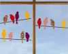 Fensterbilder sommer Vorlagen Kostenlos Genial Vögel Auf Der Stange Handmade Kultur