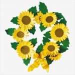 Fensterbilder Vorlagen Kostenlos Einzigartig Fensterbild sonnenblumenkranz