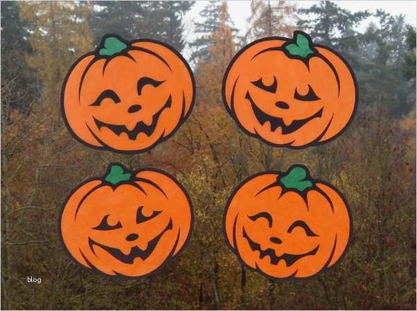 Fensterbilder Vorlagen tonkarton Kostenlos Elegant Fensterbild "fröhliche Kürbisse" – Bastelanleitung Mit