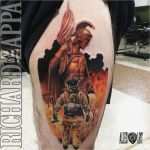 Feuerwehr Tattoos Vorlagen Erstaunlich Saint Florian and Firefighter Tattoo by Zuludroog On