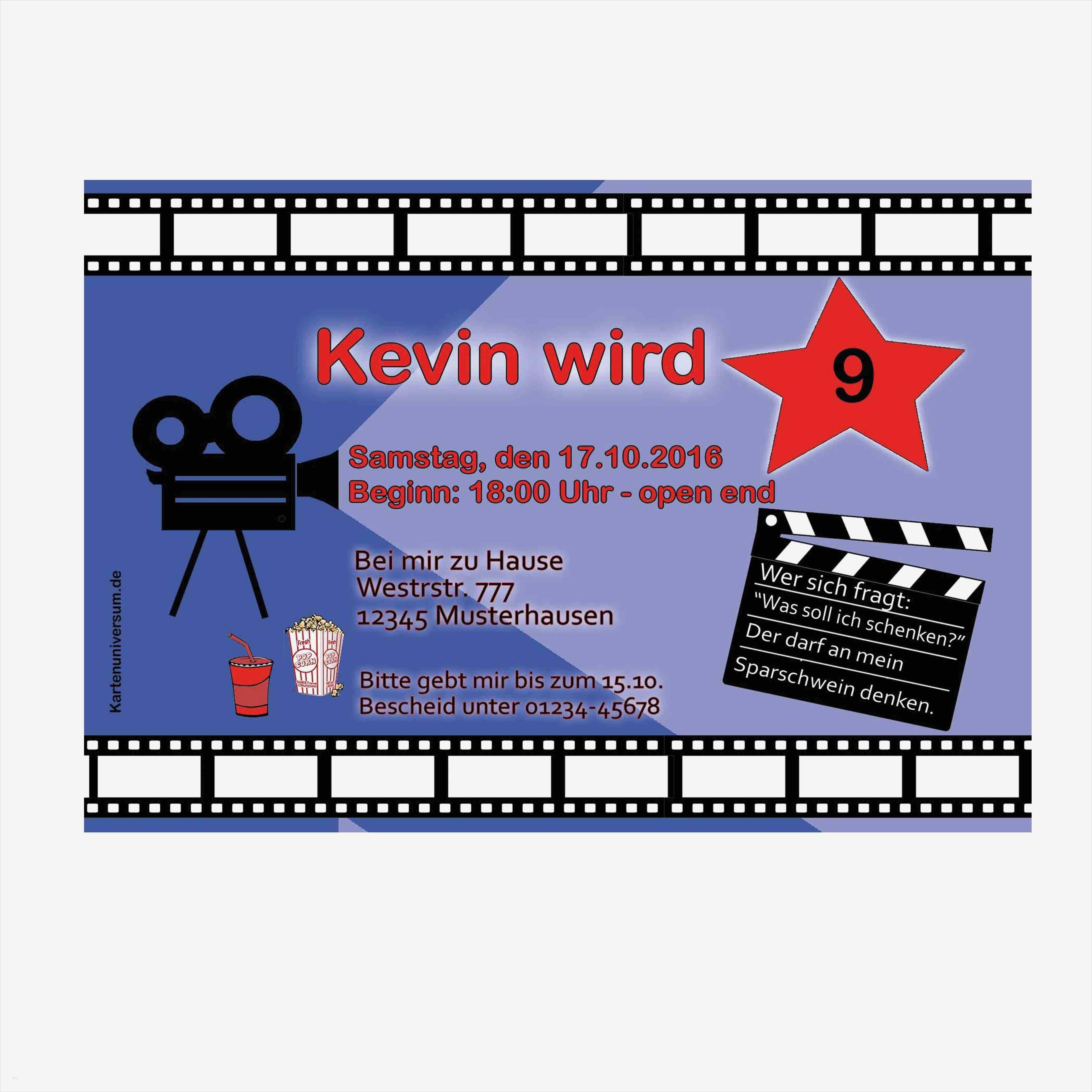 Filmklappe Einladung Vorlage Kostenlos Best Of Einladungskarten Zum Geburtstag