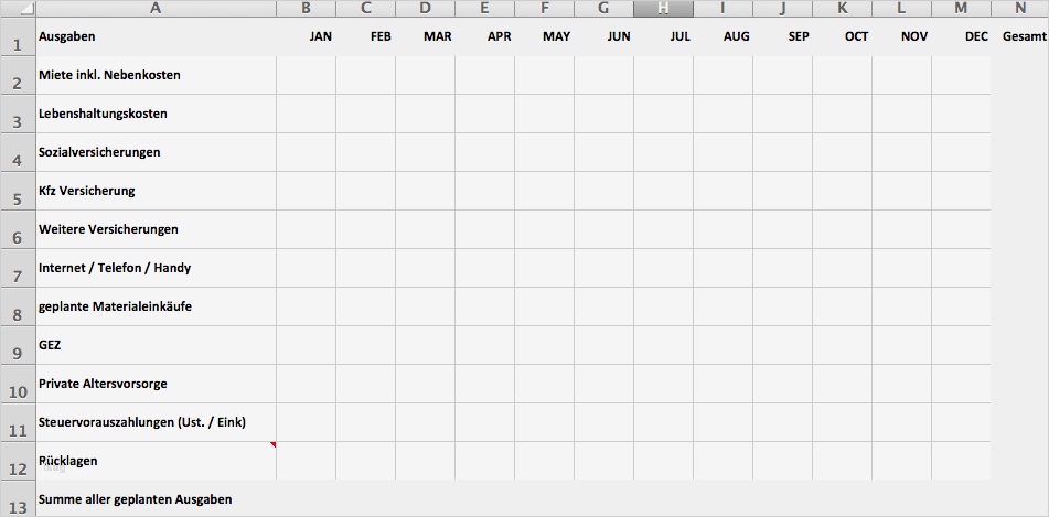 Finanzplan Vorlage Excel Luxus Finanzplan Erstellen In Nur 7 Schritten Zum