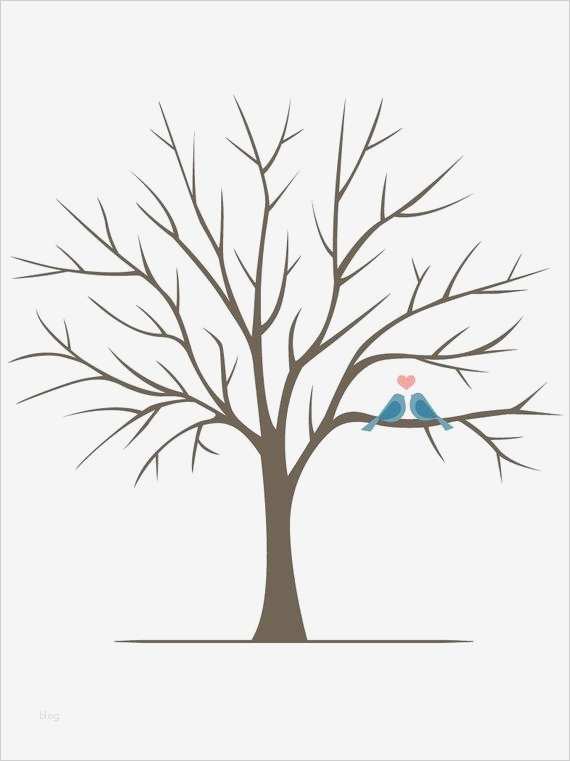Fingerabdruck Baum Vorlage Erstaunlich Diy Fingerabdruck Baum Poster sofort Download Love Birds