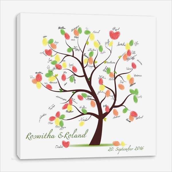 Fingerabdruck Hochzeit Vorlage Cool Fingerabdruck Baum Hochzeit Weddingtree Leinwand