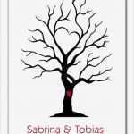 Fingerabdruck Hochzeit Vorlage Kostenlos Cool Wedding Tree Sabrina Und tobias Rot Grün Lila Shop