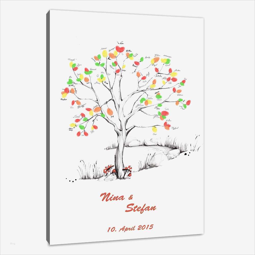 Fingerabdruck Hochzeit Vorlage Luxus ♥wedding Tree Leinwand♥