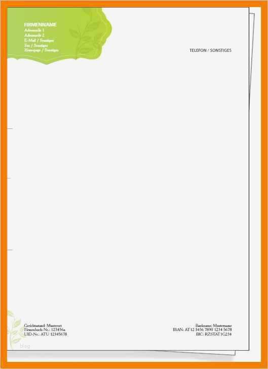 Firmenpapier Vorlage Schön 11 Firmenpapier Vorlage