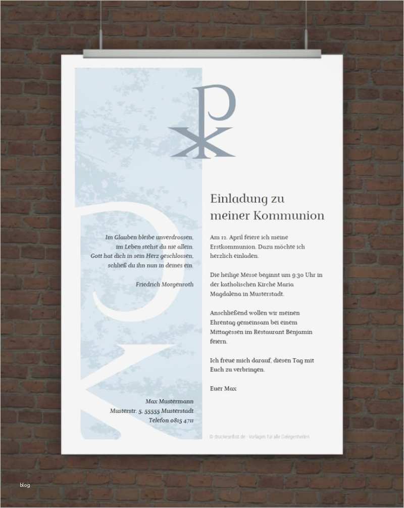 Firmung Einladung Vorlage Kostenlos Elegant Einladung Konfirmation Vorlage Kostenlos – Biblesuite