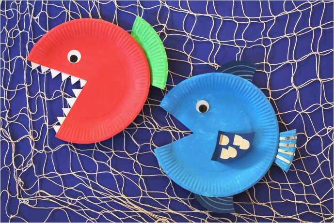 Fische Basteln Vorlagen Genial Fische Basteln Kinderspiele Welt