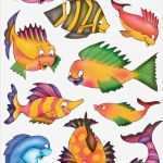 Fische Zeichnen Vorlagen Inspiration Schmucketikett Decor Bunte Fische 3 Bl 1pack Amazon