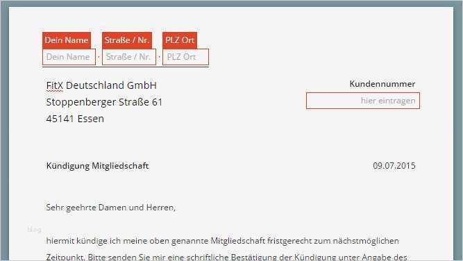 Fitx Kündigung Vorlage Wunderbar Fitx Kündigung Vorlage Download Chip