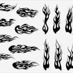 Flammen Tattoo Vorlage Best Of Chamas De Fogo Preto Tribal Tatuagem Desenho — Vetores De