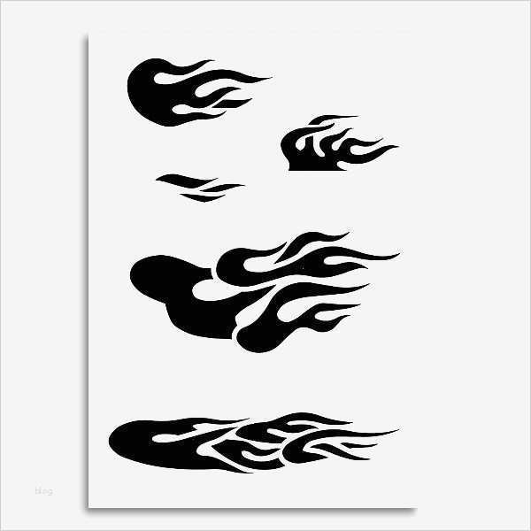 Flammen Tattoo Vorlage Best Of Schablonen Set Flammen Ii