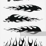 Flammen Tattoo Vorlage Fabelhaft Black Flames Vector Art