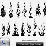 Flammen Tattoo Vorlage Neu Zwarte Vuur Vlammen Vector Set Vector