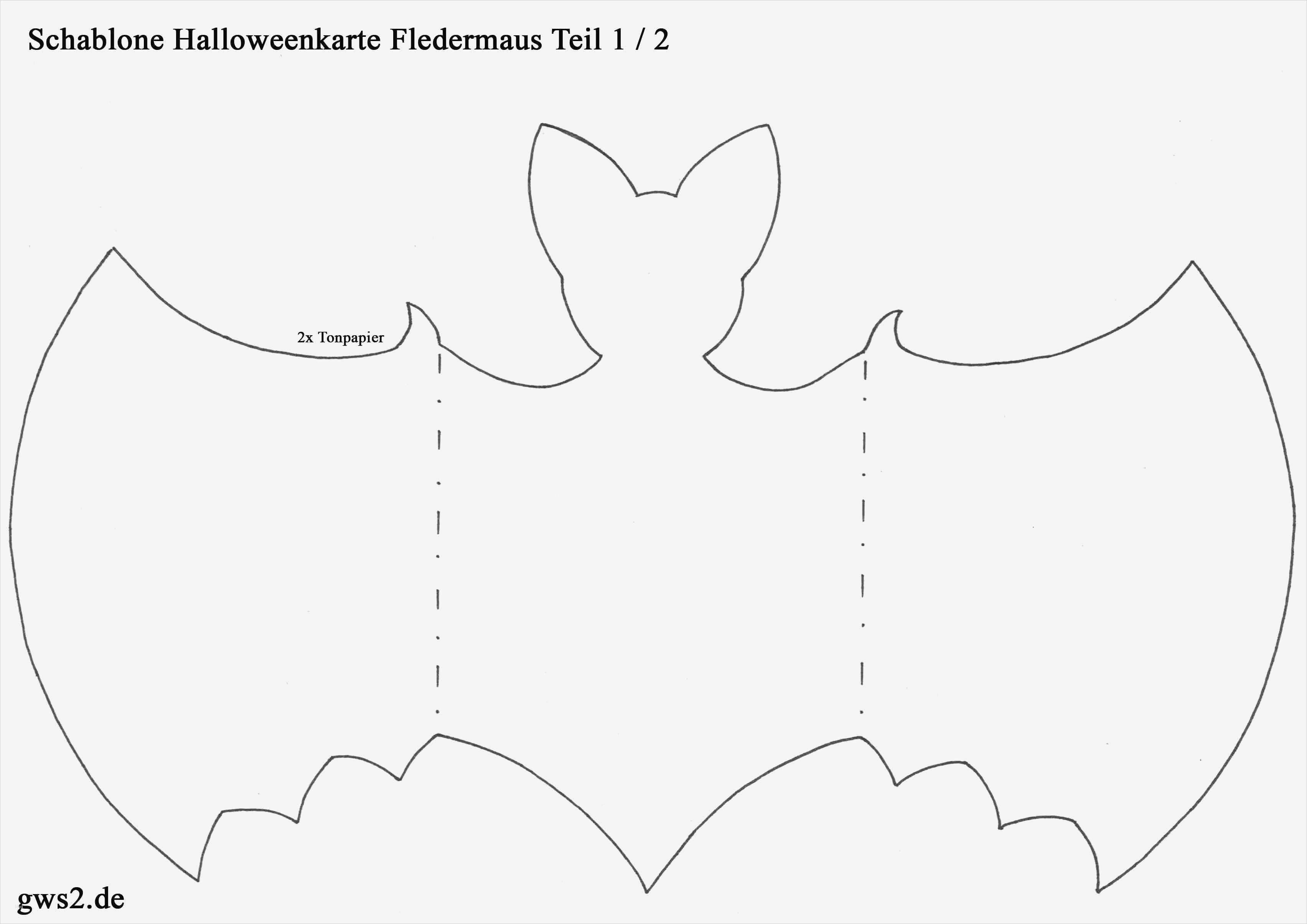 Fledermaus Vorlage Schönste Halloweenkarten Selbst Basteln