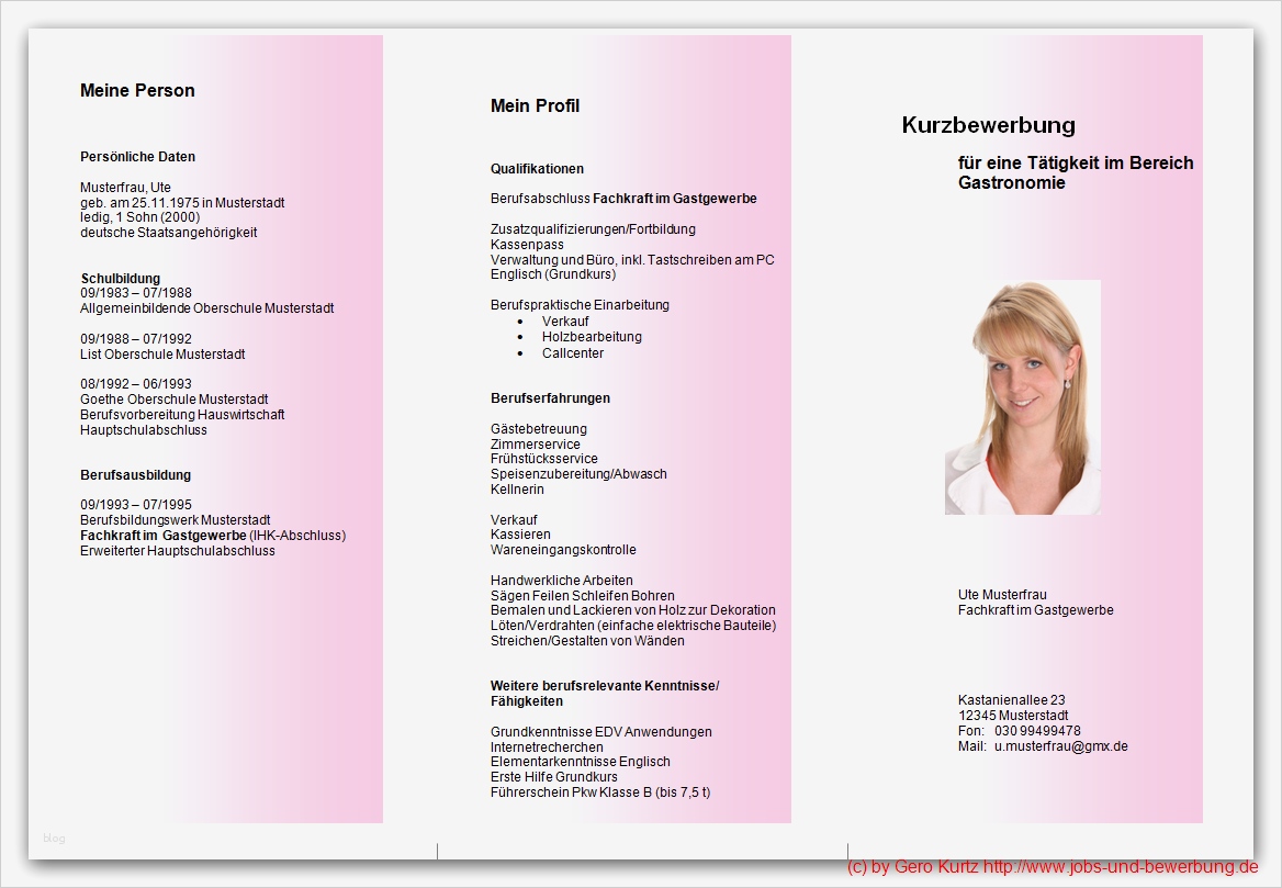 Flyer Bewerbung Vorlage Word Angenehm Bewerbungsflyer