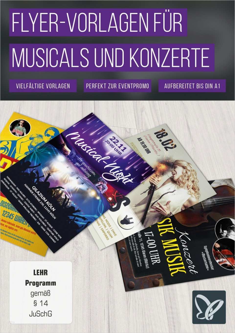 Flyer Design Vorlagen Angenehm Flyer Vorlagen Für Musicals Discos Und Konzerte