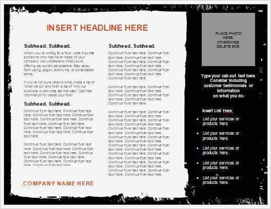 Flyer Erstellen Vorlagen Kostenlos Cool Word