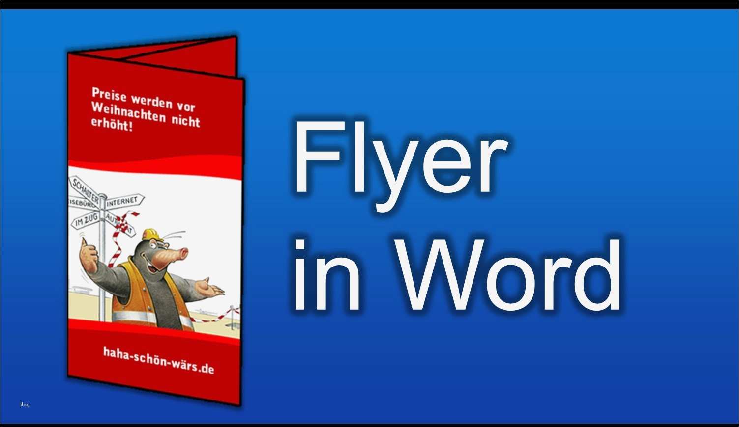 Flyer Erstellen Word Vorlage Einzigartig Flyer Selber Machen In Word