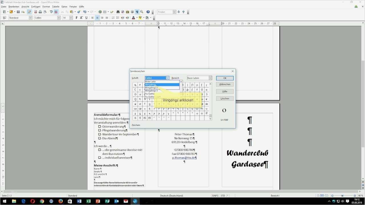 Flyer Erstellen Word Vorlage Hübsch Faltblatt Erstellen Mit Openoffice Writer