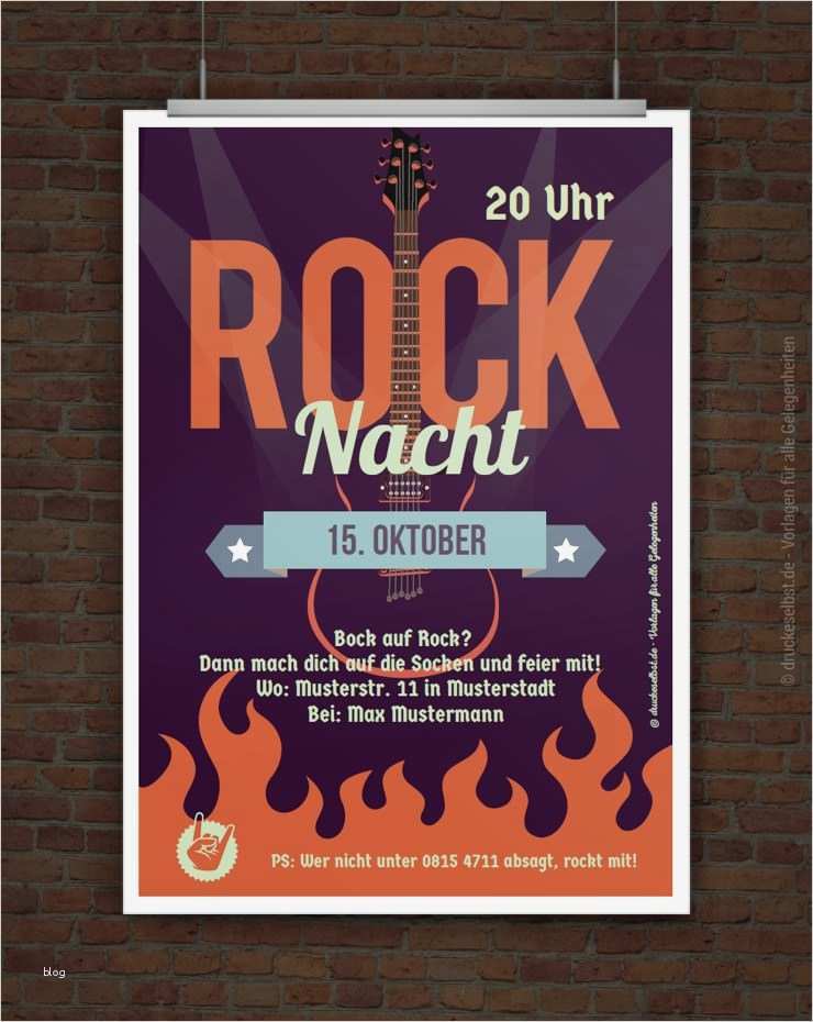 Flyer Gestalten Vorlagen Elegant Drucke Selbst Flyer Rockparty Kostenlos Gestalten Und Drucken