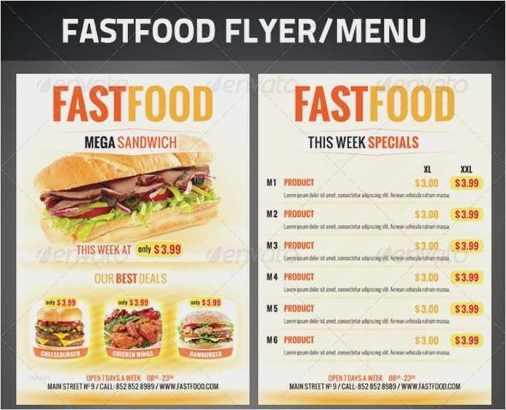 Flyer Ideen Vorlagen Großartig Band Flyer Vorlagen Fabelhaft Fast Food Imbiss Flyer