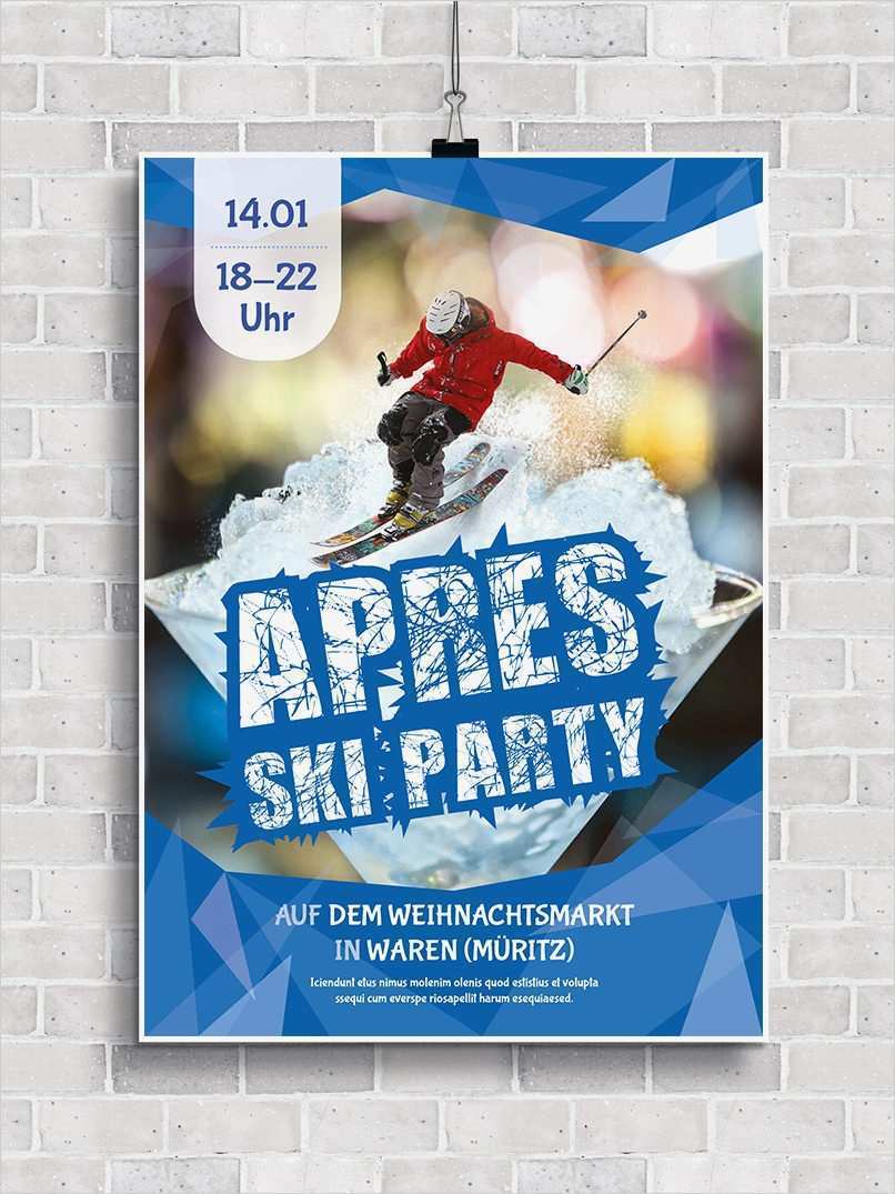 Flyer Vorlagen Indesign Wunderbar Flyer Vorlagen Für Après Ski Und Hüttengaudi Psd