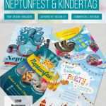 Flyer Vorlagen Süß Flyer Vorlagen Zum Neptunfest Und Kindertag