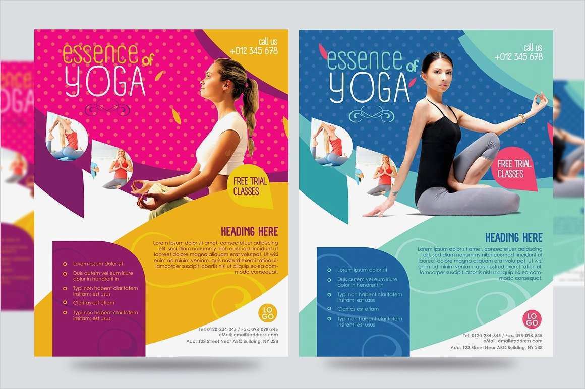 Flyer Vorlagen Yoga Angenehm Yoga Flyer Fitness Flyer V1 Flyer Templates Creative