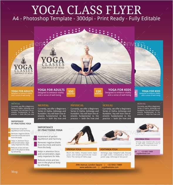 Flyer Vorlagen Yoga Angenehm Yoga Flyer Template by Blogankids