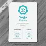 Flyer Vorlagen Yoga Erstaunlich Türkis Blume Mit Einem Symbol Yoga Flyer