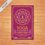 Flyer Vorlagen Yoga Inspiration Nette Blumen ornament Yoga Flyer