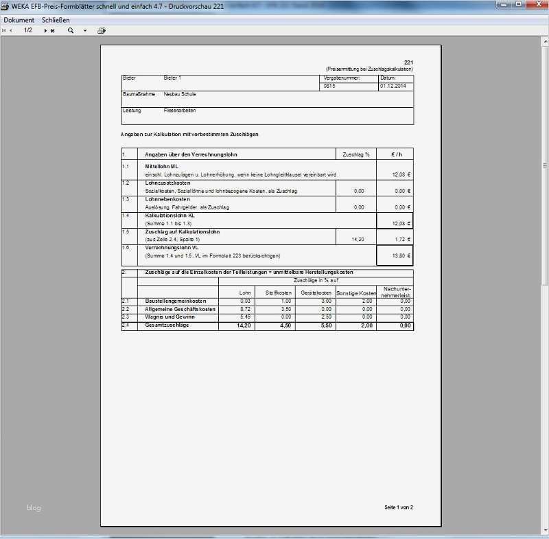 Formblatt 221 Excel Vorlage Neu Efb Preis formblätter Erfolgreiche Angebote Ganz Schnell