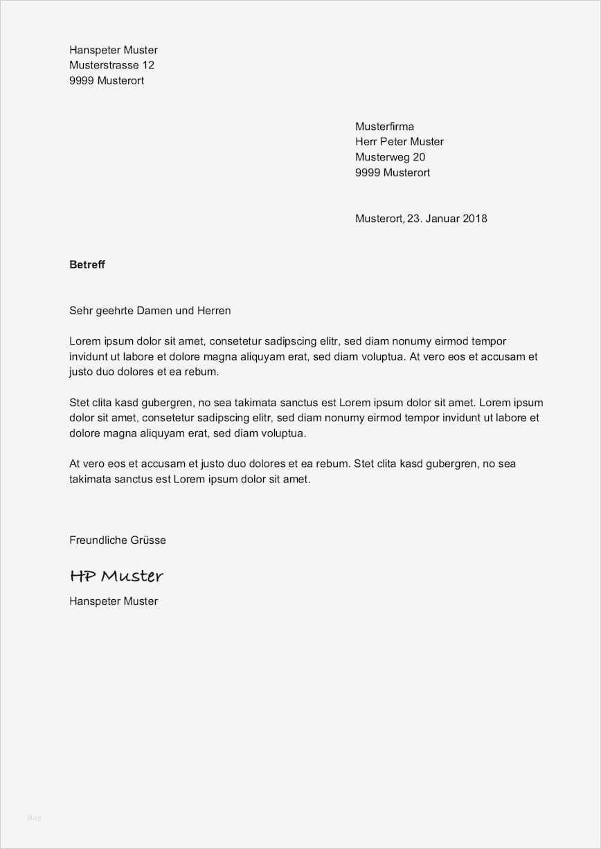 Formeller Brief Vorlage Bewundernswert Briefvorlage Schweiz Sichtfenster Links & Rechts