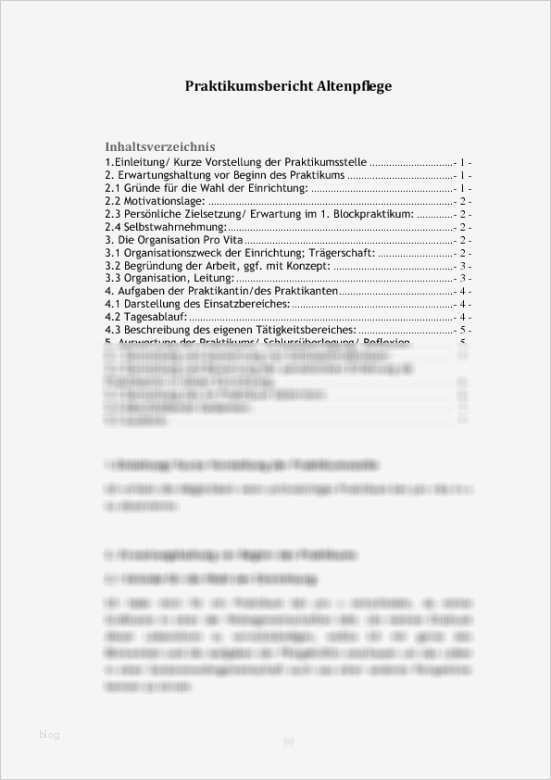 Fos Praktikumsbericht Vorlage Großartig Praktikumsbericht Altenpflege ´pro Vita´ In Vechta