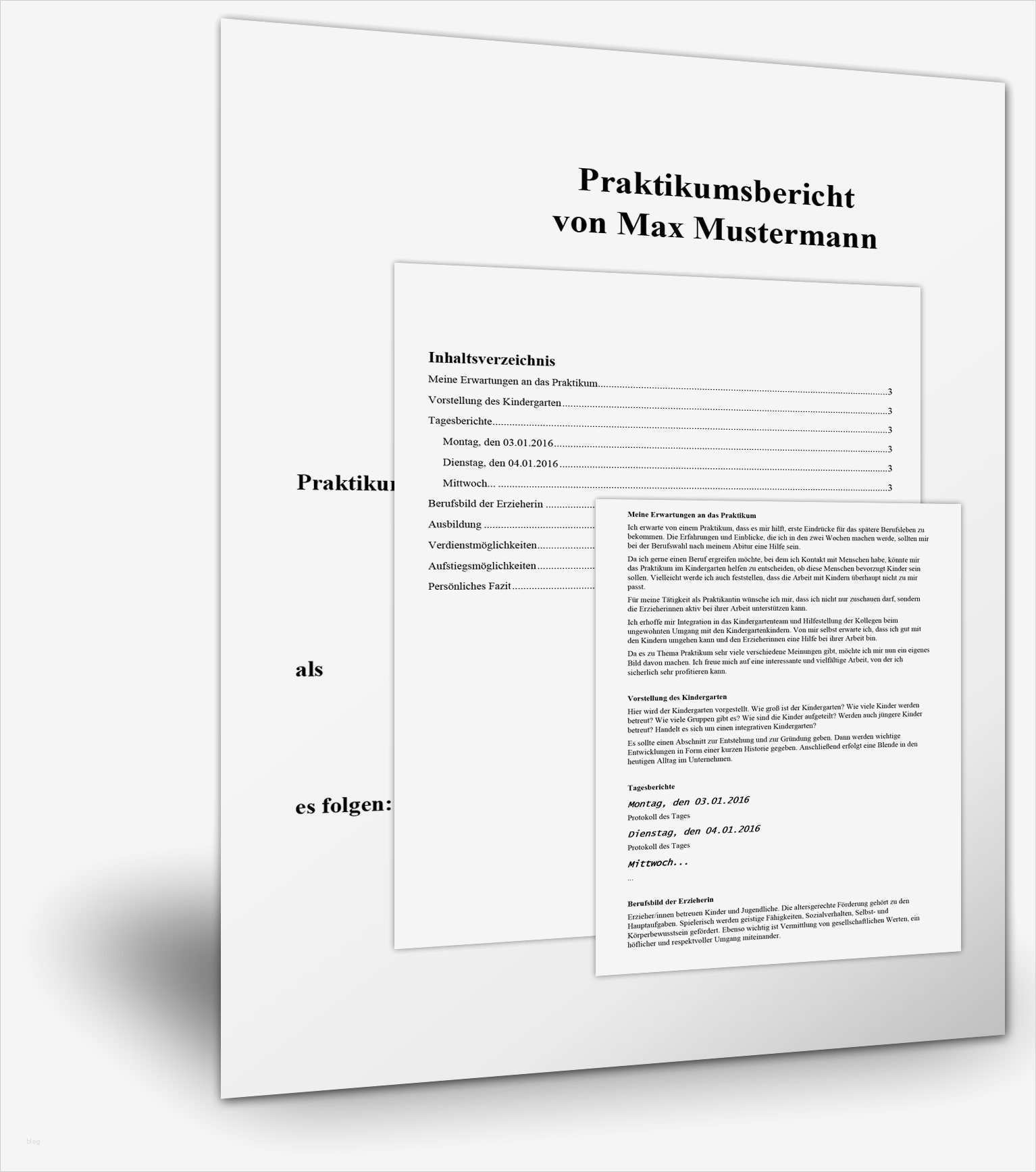 Fos Praktikumsbericht Vorlage Schönste Praktikumsbericht Im Kindergarten › Der Mustermann