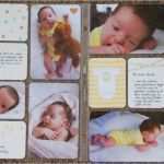 Fotobuch Baby 1 Jahr Vorlage Hübsch Baby Spread "1 Month Old" Using Project Life by Stampin´up