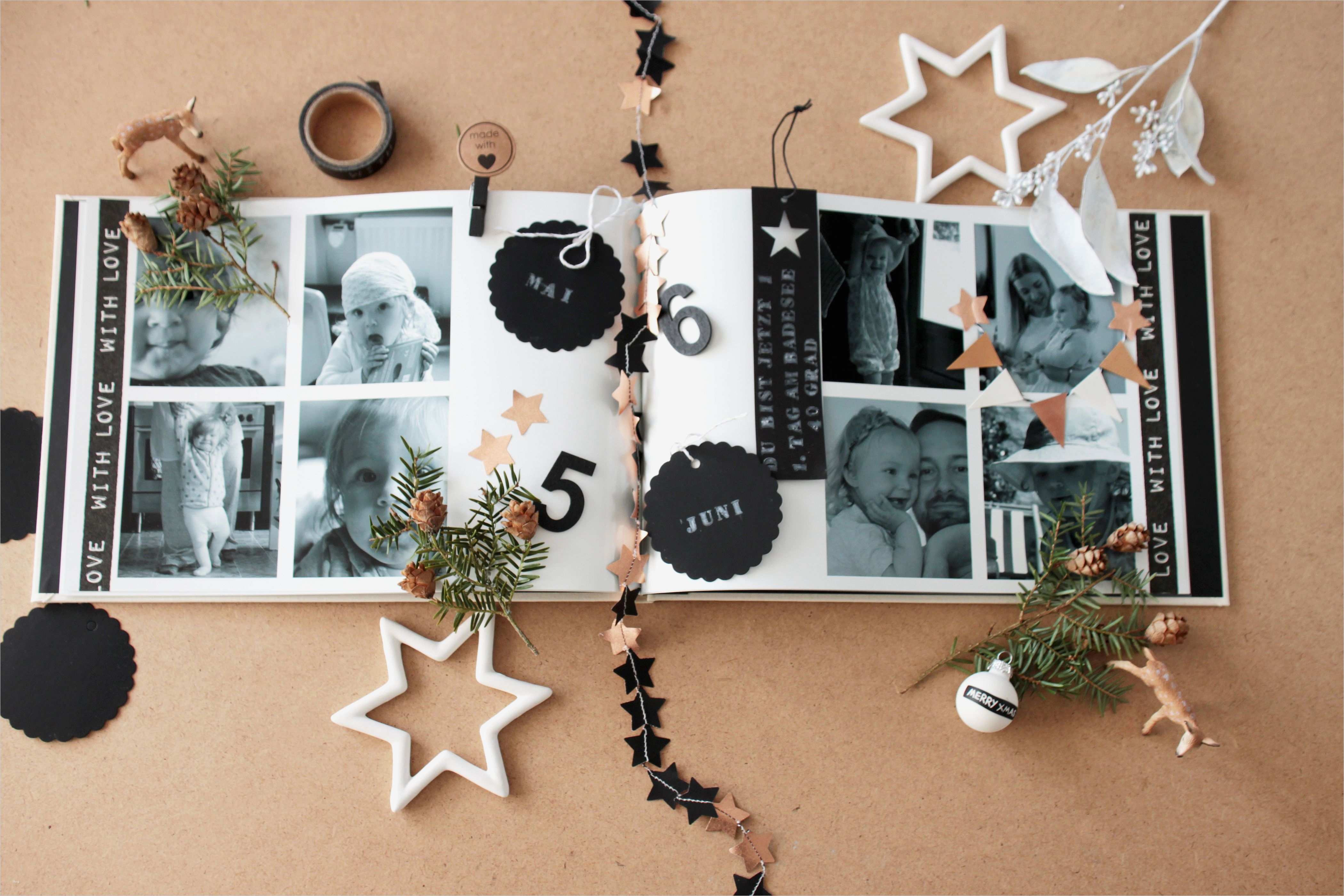 Fotobuch Baby 1 Jahr Vorlage Neu Fotobuch Als Weihnachtsgeschenk Mit Scrapbooking Details
