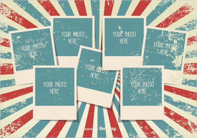 Fotocollagen Vorlagen Erstaunlich Vintage Grunge Collage Template Kostenloser Vektor
