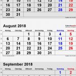 Fotokalender 2018 Vorlage Neu Kalender August 2018 Als Pdf Vorlagen