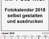 Fotokalender Vorlage 2018 Angenehm Fotokalender 2018 Als Word Vorlagen Zum Ausdrucken Kostenlos