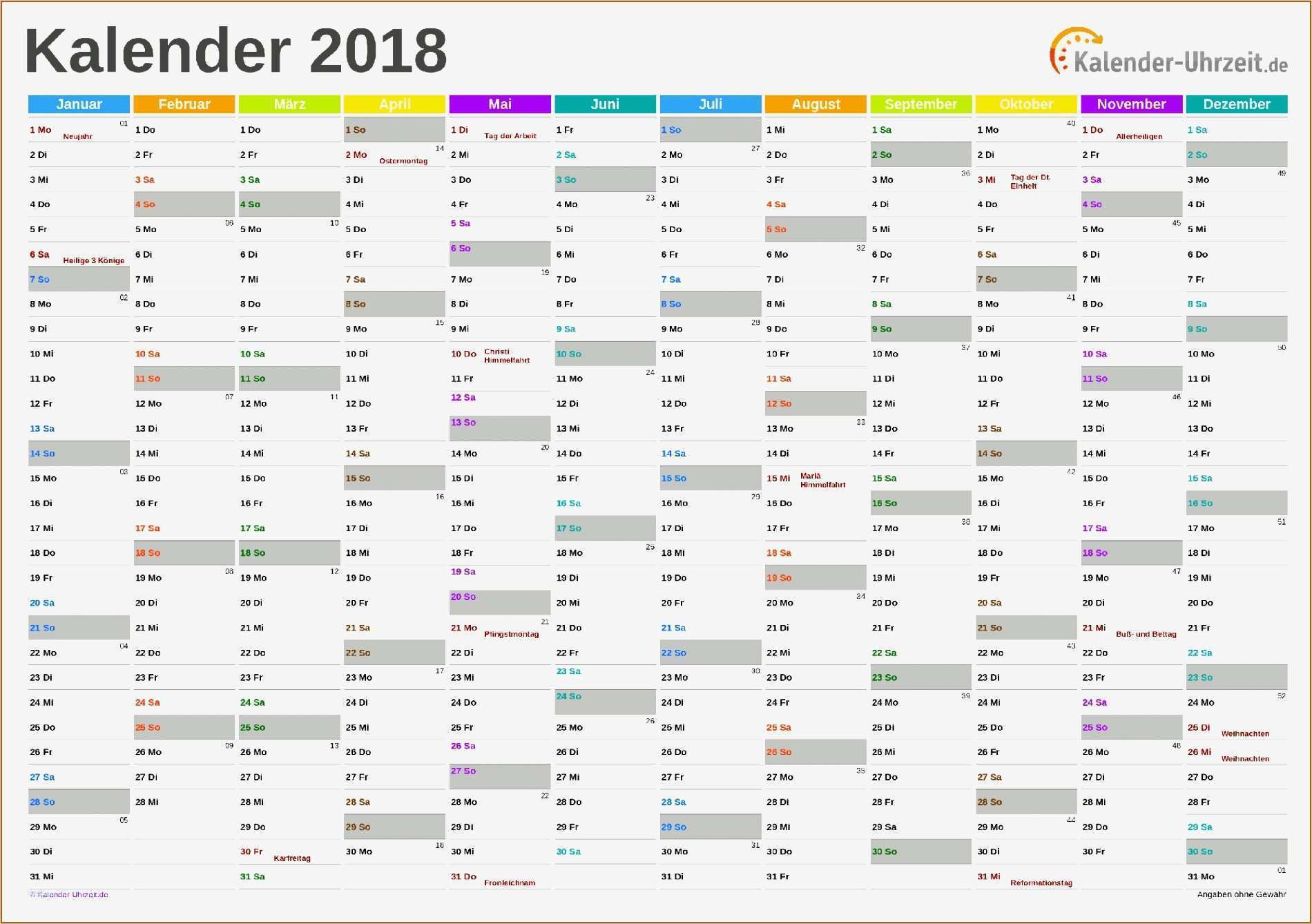 Fotokalender Vorlage 2018 Wunderbar 10 Monatskalender 2018 Zum Ausdrucken Vorlagen123