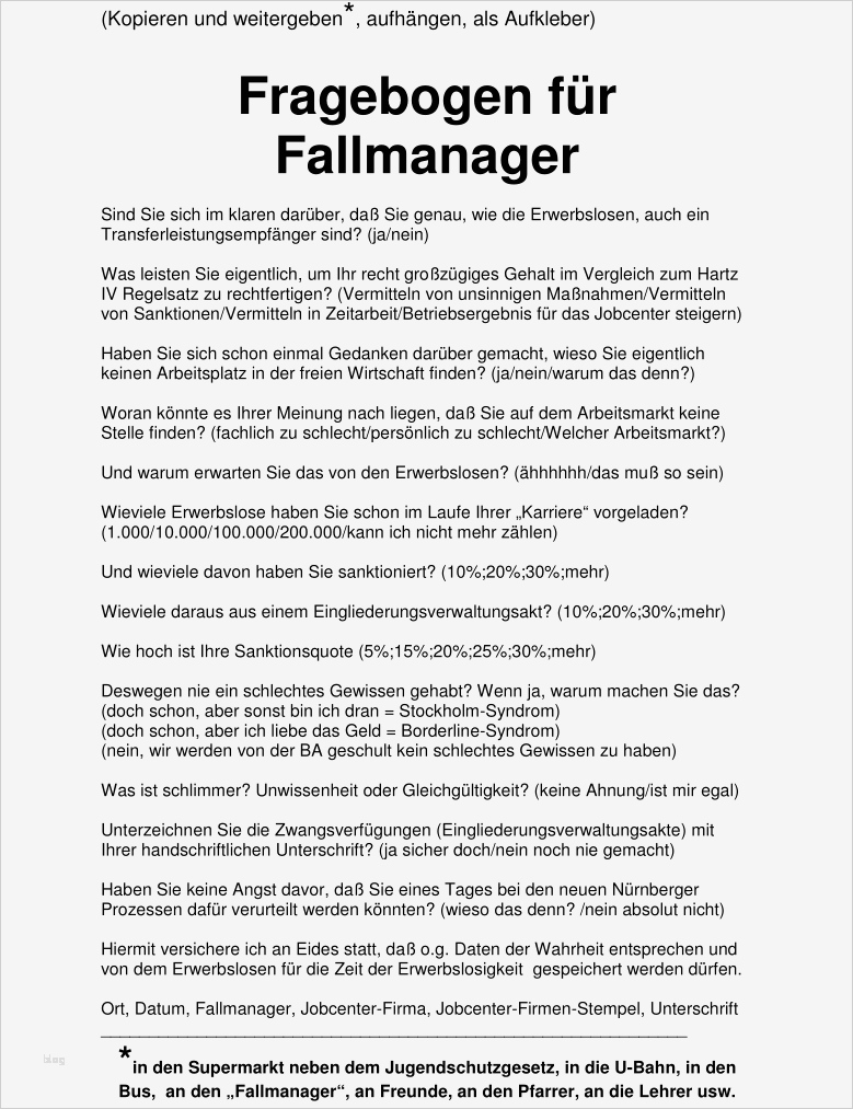 Fragebogen Word Vorlage Neu Erwerbsloser Schockt Arbeitgeber Mit Fragebogen