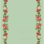 Frames HTML Vorlagen Elegant Free Printable Vintage Rose Stationery Ausdruckbares