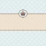 Frames HTML Vorlagen Inspiration Vintage Frame with Crown On Abstract Background In Pastel