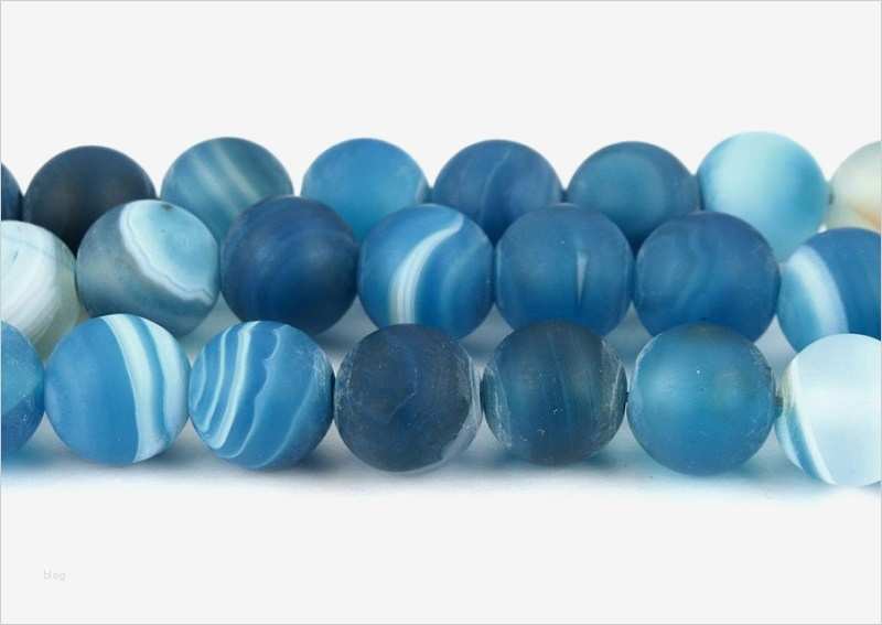 Französische Rechnung Vorlage Luxus Natürliche Streifen Achat Perlen Kugel Matte Blau 6mm