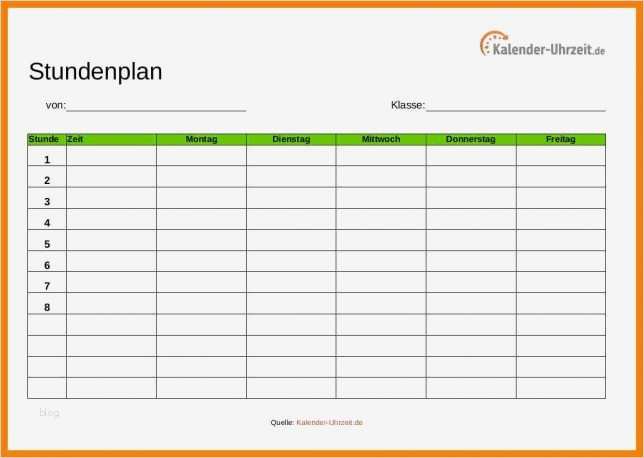 Freelancer Profil Vorlage Word Einzigartig Stundenplan Vorlage Excel Montag Bis sonntag Profil 10